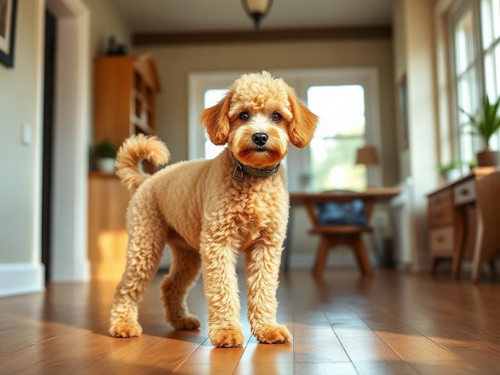 Barboncino (Poodle): aspetto tipico della razza in ambiente domestico