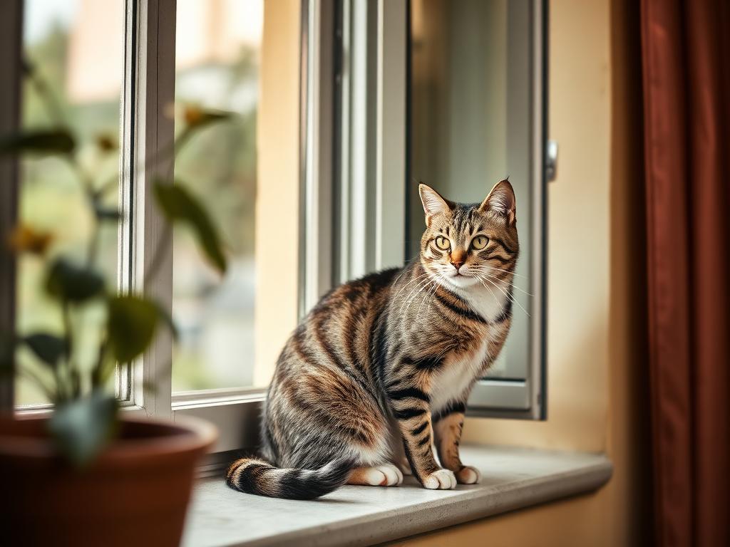 Gatto europeo (soriano): aspetto tipico della razza in ambiente domestico